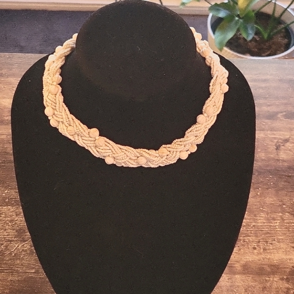 Vintage Beaded Band Necklace